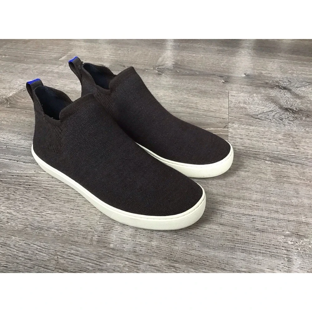 Rothy's Womens Size 10.5 Gray Ankle Slip On Sneakers Shoes